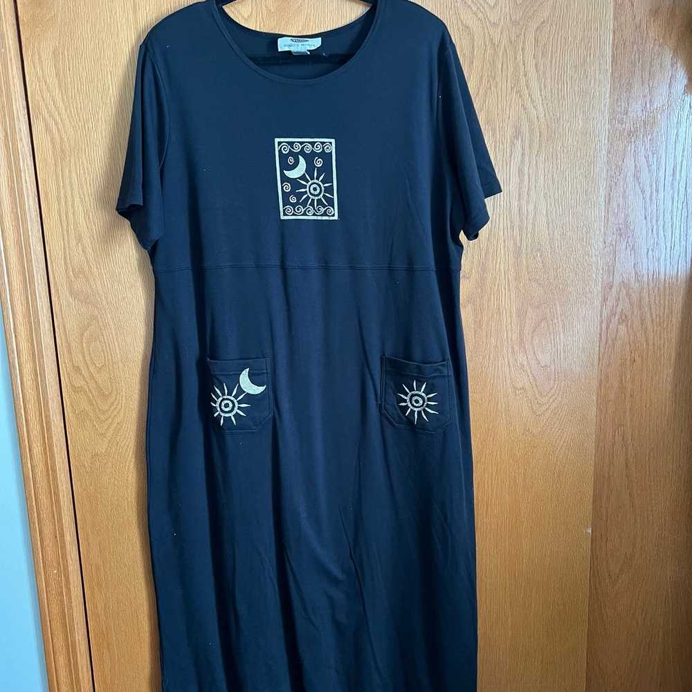 Modern woman size 22/24 black T Shirt dress - image 3