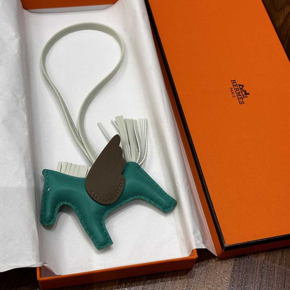 Hermès Rodéo Pégase leather bag charm - image 2