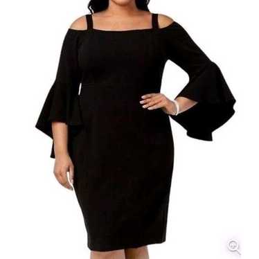 R & M Richards Black Off Shoulder Dress‎ size 22W - image 1