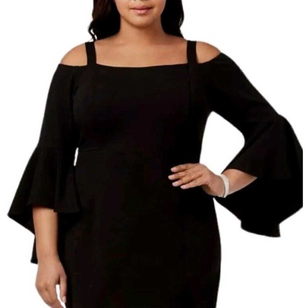 R & M Richards Black Off Shoulder Dress‎ size 22W - image 2