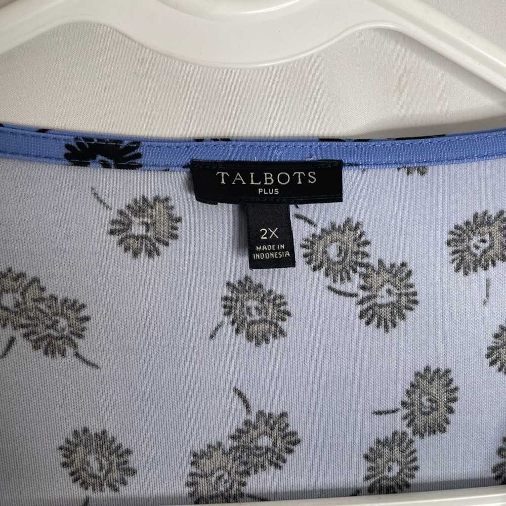 Talbots Womems Plus Size 2X Faux Wrap Midi Dress … - image 4