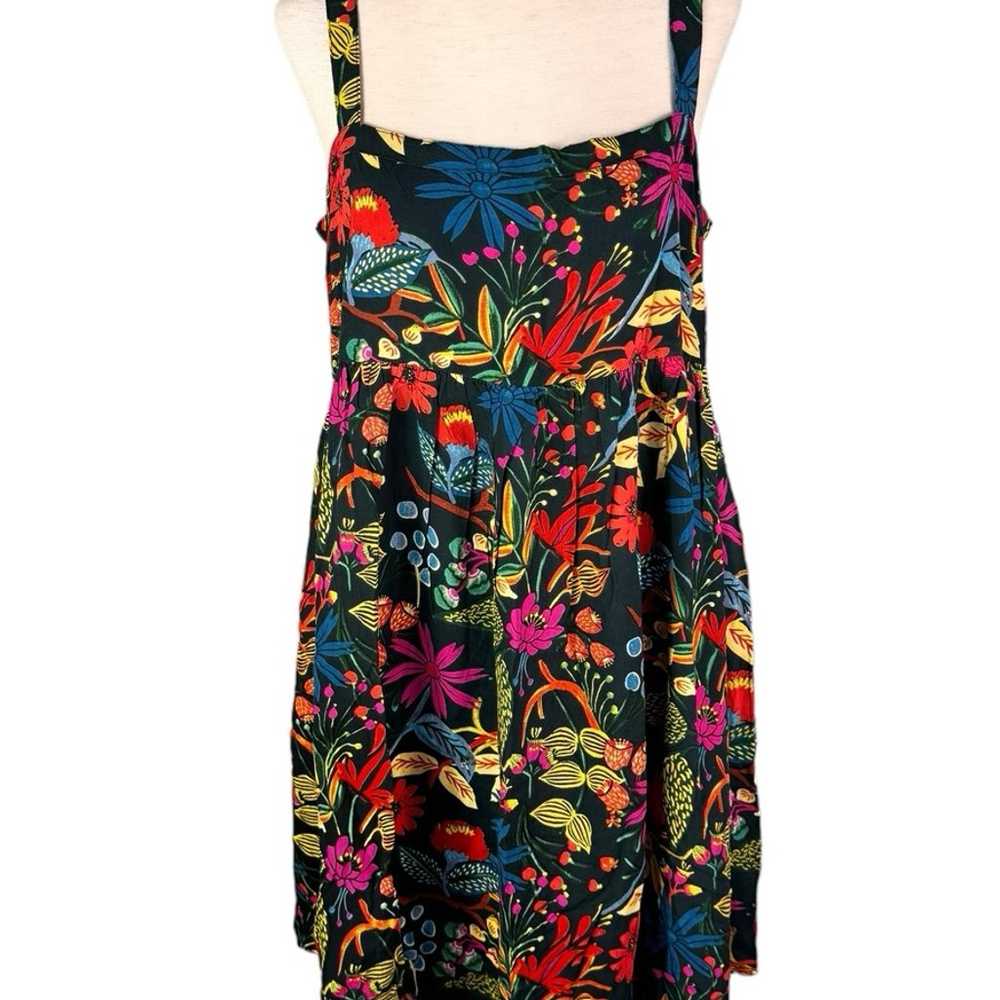 Natural Life Sz S “Patti Mini Dress” Black Bright… - image 1