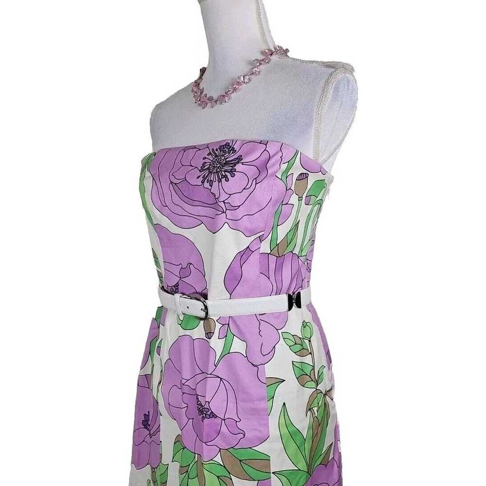 Ann Taylor LOFT ~Woman Size 6~ Pink/Green Floral … - image 5