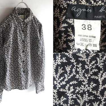 Rare vintage Agnes B. botanical print shirt size 3