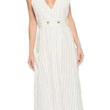 Free People Diana Striped Wrap Style Midi Dress