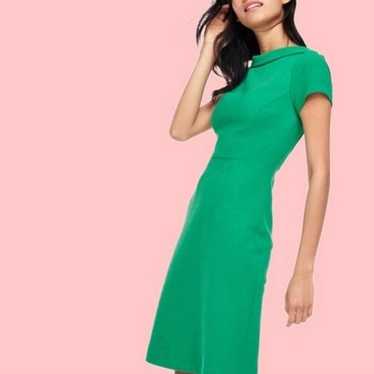 Boden Betty Mod Retro Ottoman Dress in Green