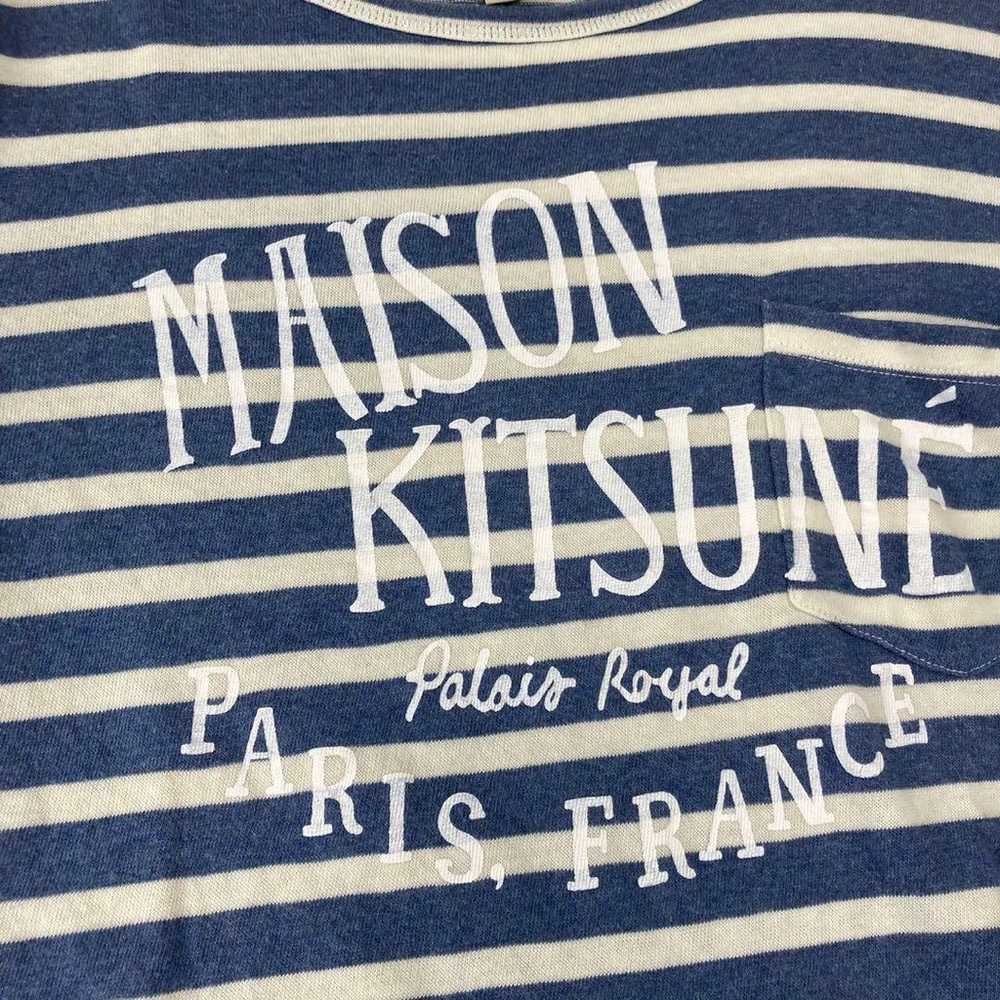 Excellent Condition Maison Kitsune Border T-shirt… - image 2