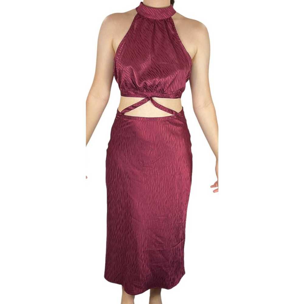 Lulu's Womens size Medium M dress burgundy Fierce… - image 1