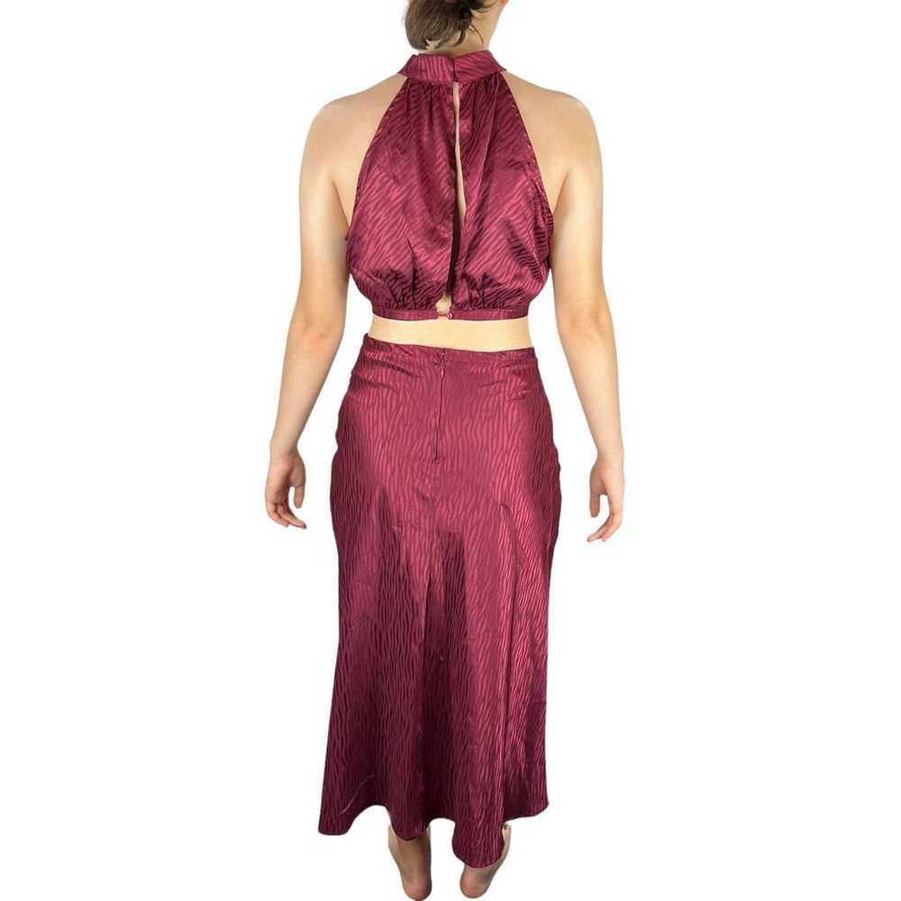 Lulu's Womens size Medium M dress burgundy Fierce… - image 4