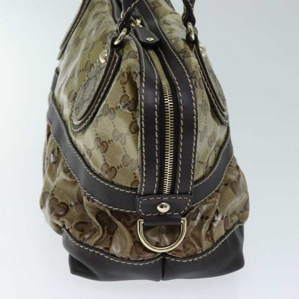 Gucci GUCCI GG Crystal Hand Bag Beige 223962 - image 3