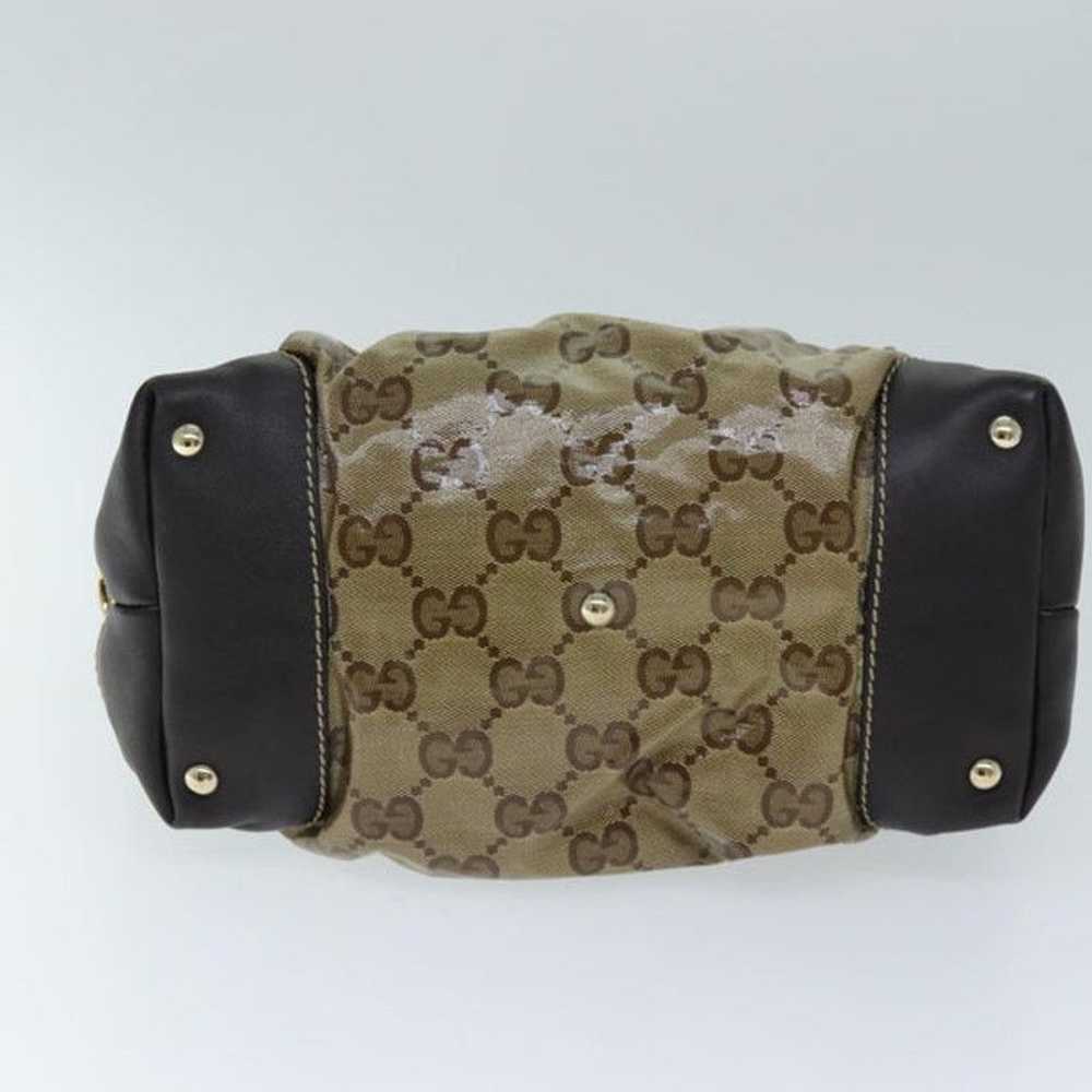 Gucci GUCCI GG Crystal Hand Bag Beige 223962 - image 5