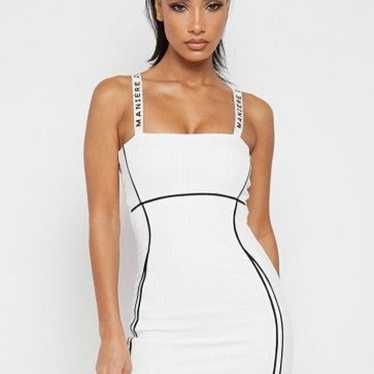 Maniere De Voir contrast mini dress