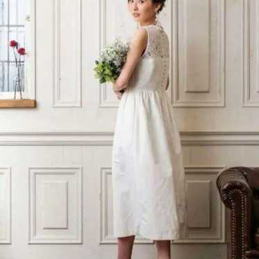 kaene Long Dress White Lace