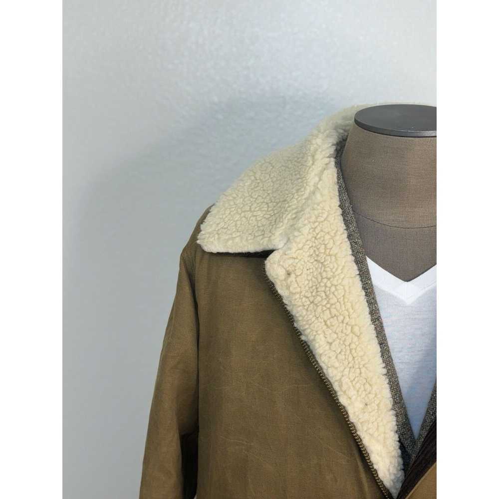 Schott SCHOTT NYC XL Waxed RRL Shearling Rancher … - image 2