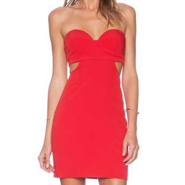 NBD Scoop Me Dress in Red - image 1