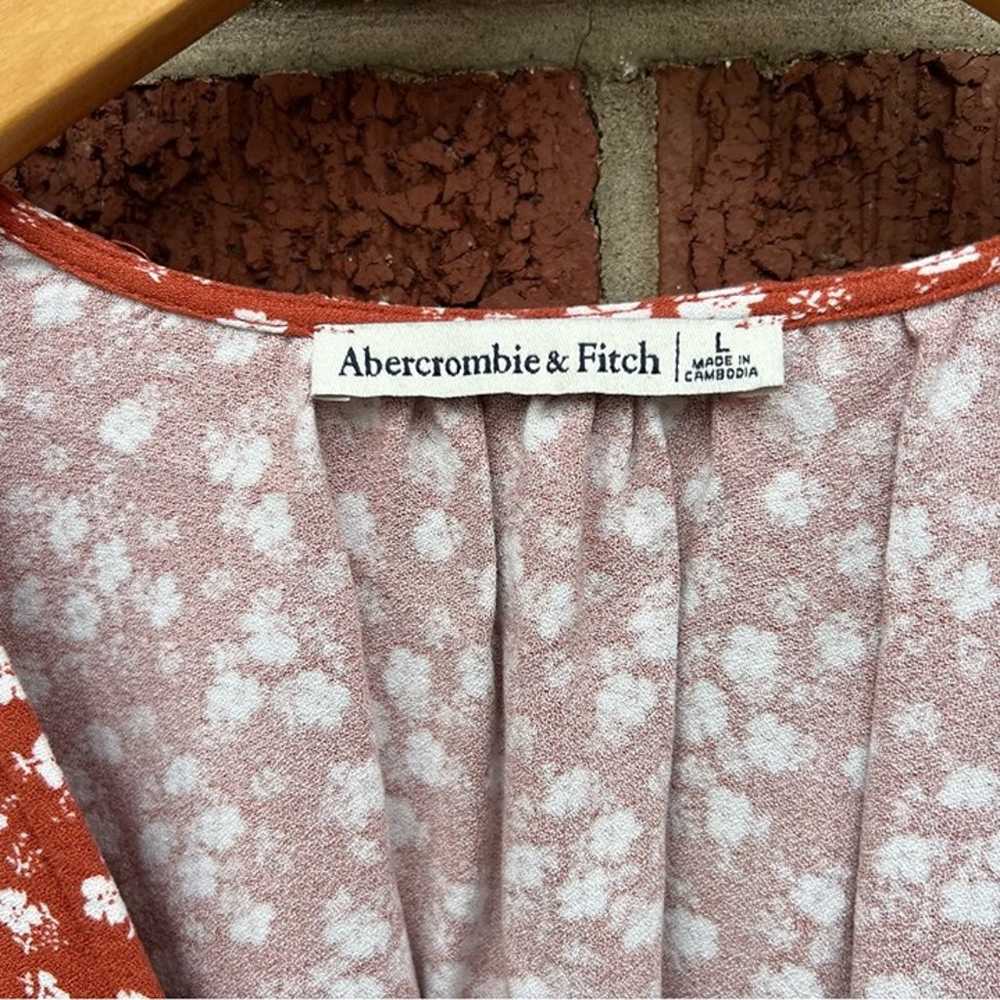 Abercrombie & Fitch Burnt Orange and White Floral… - image 3