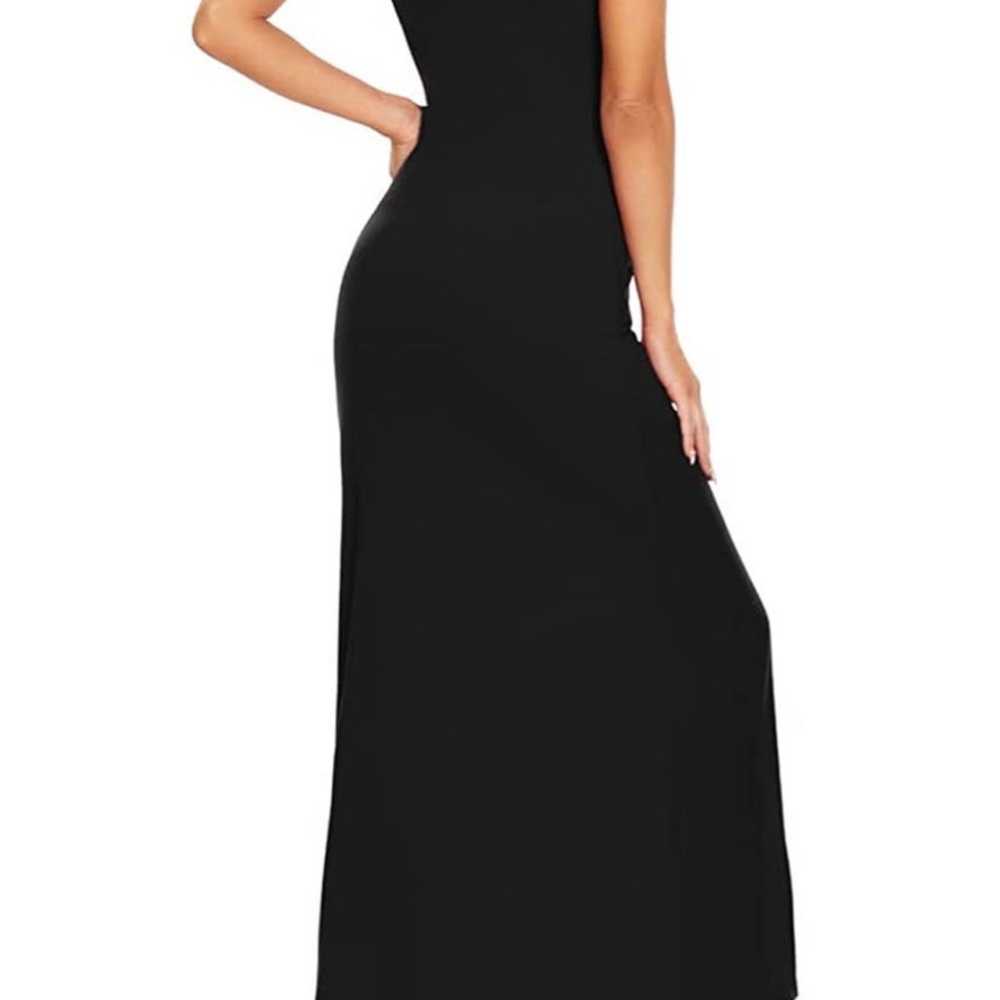 Women’s Cami Ruched Halter Slit Hem Maxi Dress, B… - image 7