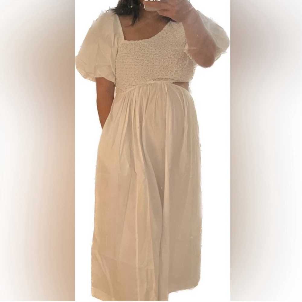 Large kalina midi free people white dress - image 3