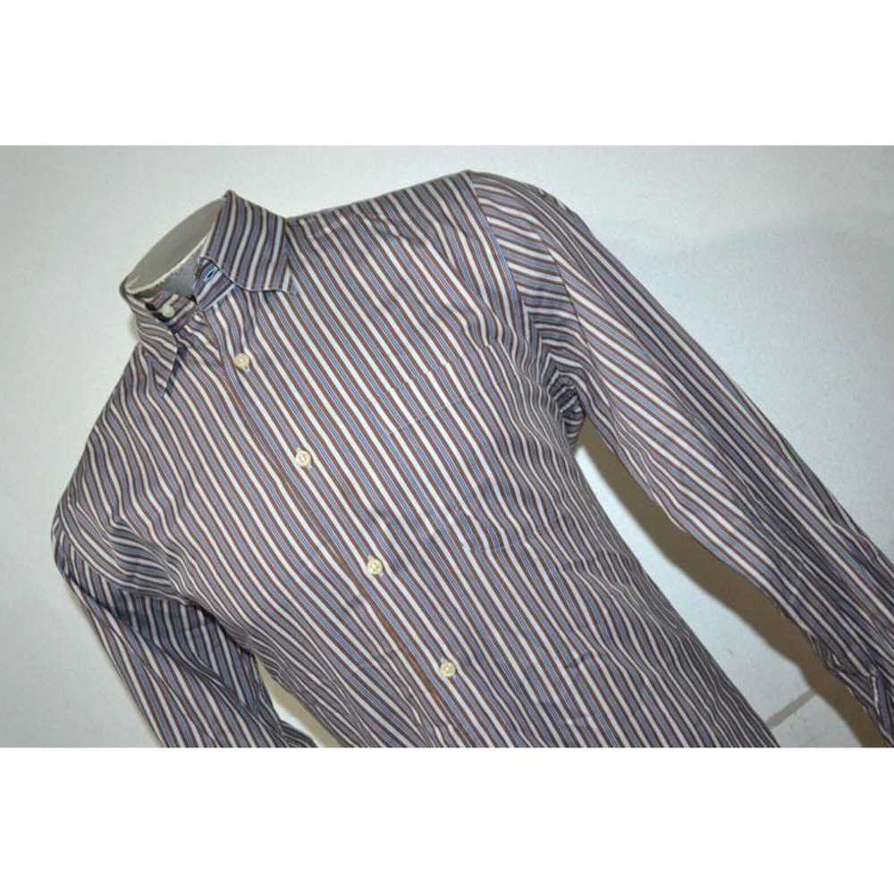 Peter Millar Brown and Blue Striped Medium Size M… - image 3