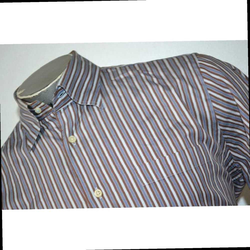 Peter Millar Brown and Blue Striped Medium Size M… - image 6