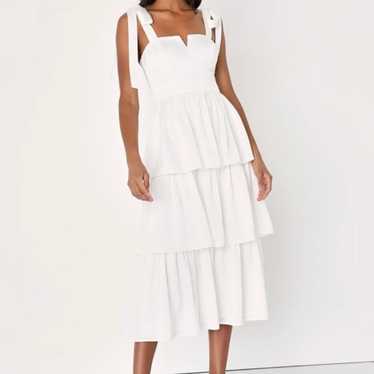 Lulus Tiered Midi Dress