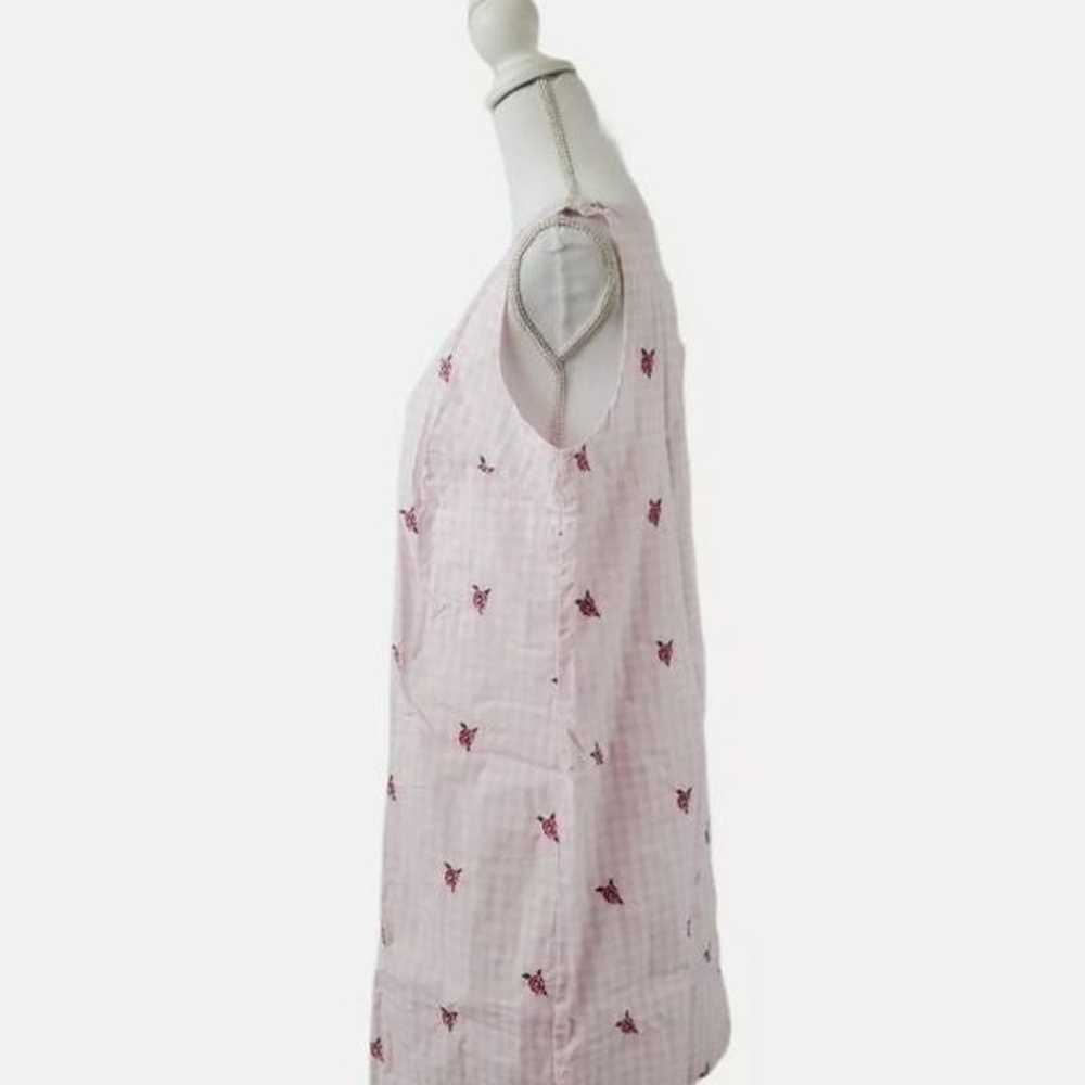 Kim rogers sz petite large pink gingham floral em… - image 6