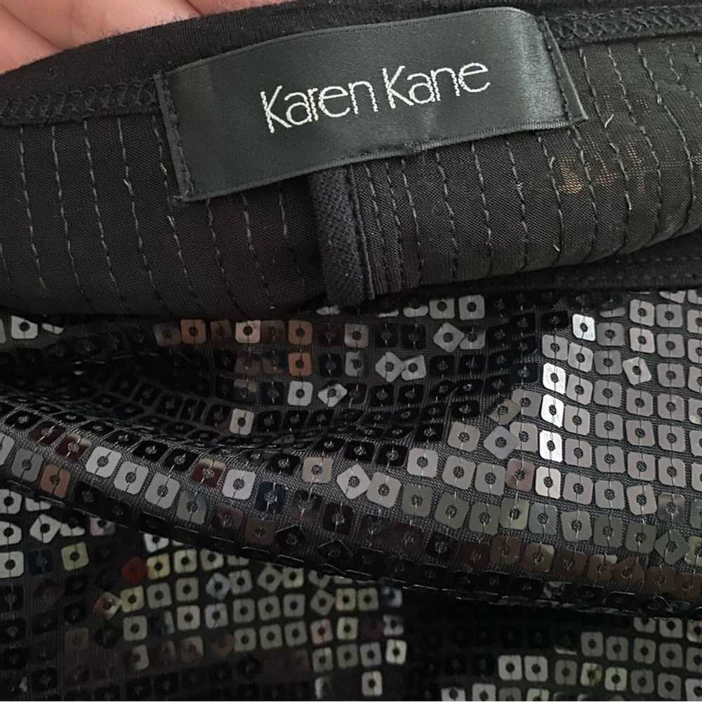 Karen Kane black sequin mini resss with cinched w… - image 4