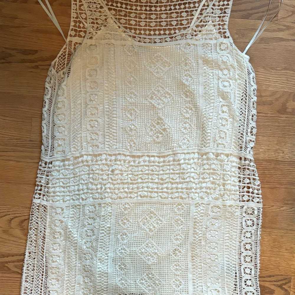 Like New XL Cotton Crochet Fringe Dress - image 8