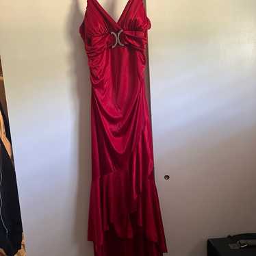 Red formal dress