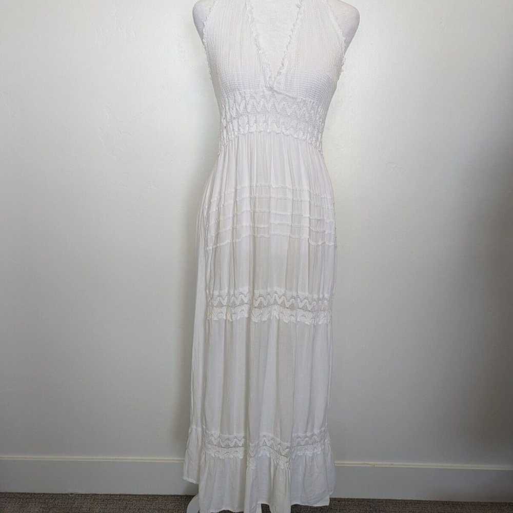 Seaspice Womens Daphne Dress Size XL White Halter… - image 2