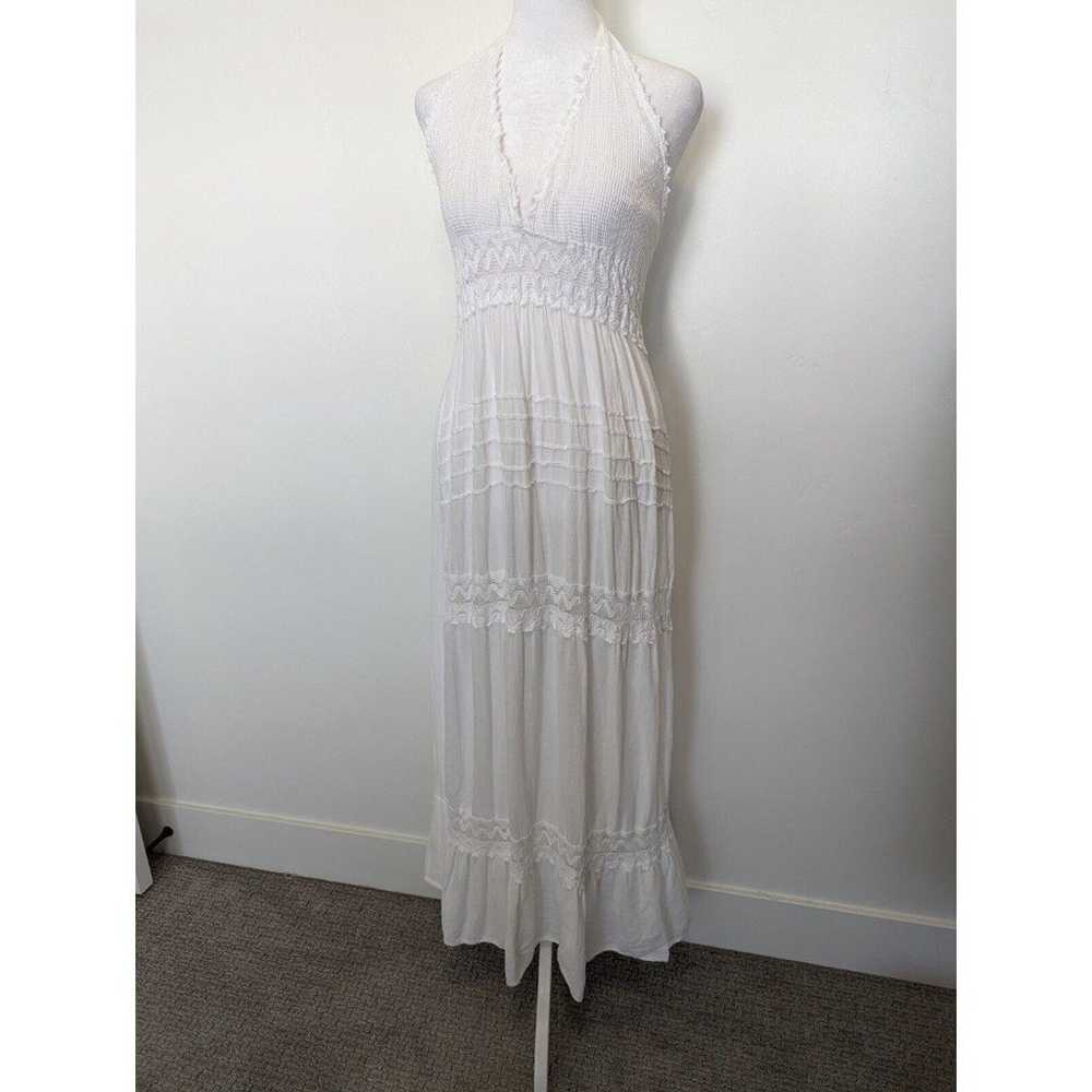 Seaspice Womens Daphne Dress Size XL White Halter… - image 3