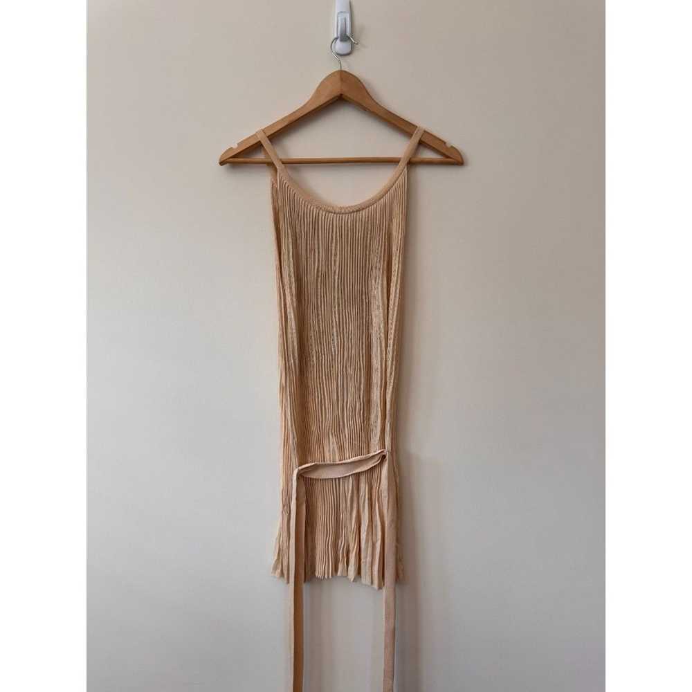 Escada Women's Beige Pleated Top/Dress Size 6 - image 4