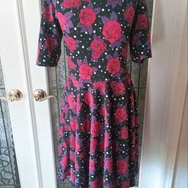 ❤ Ladies LuLaRoe Red Roses & Polka Dots Dress, 2XL - image 1