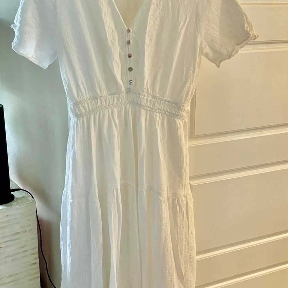 Zara White Maxi Dress - image 1