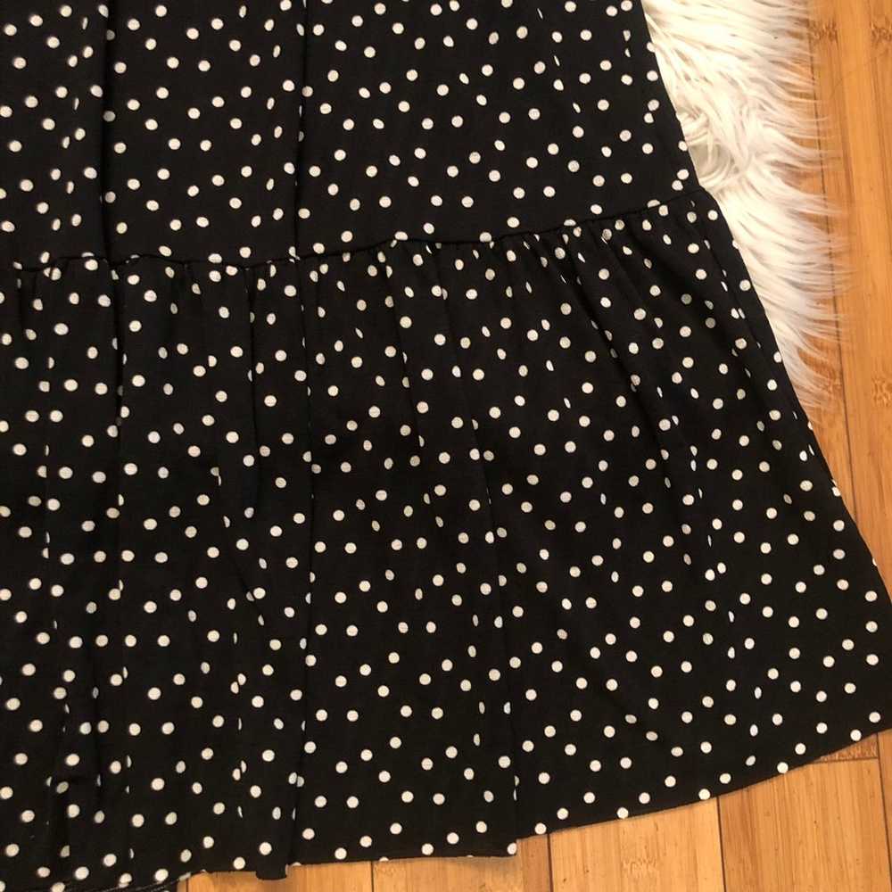 Zara Polka Dot Black and White Puff Sleeves Ruffl… - image 8