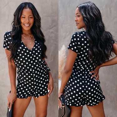 VICI Q+ A Los Angeles Polka Dot Romper