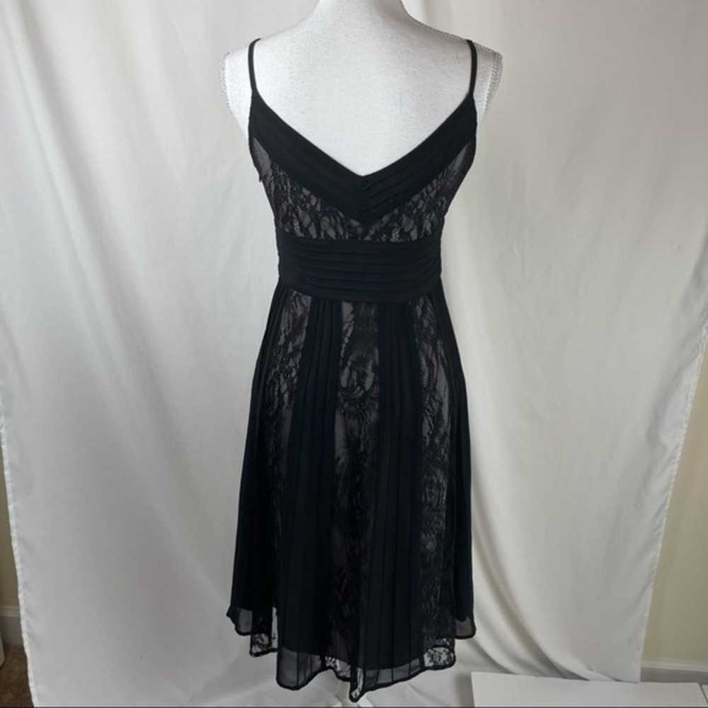 LOFT Sheer Black Lace Over Purplish Gray Satin Pa… - image 6