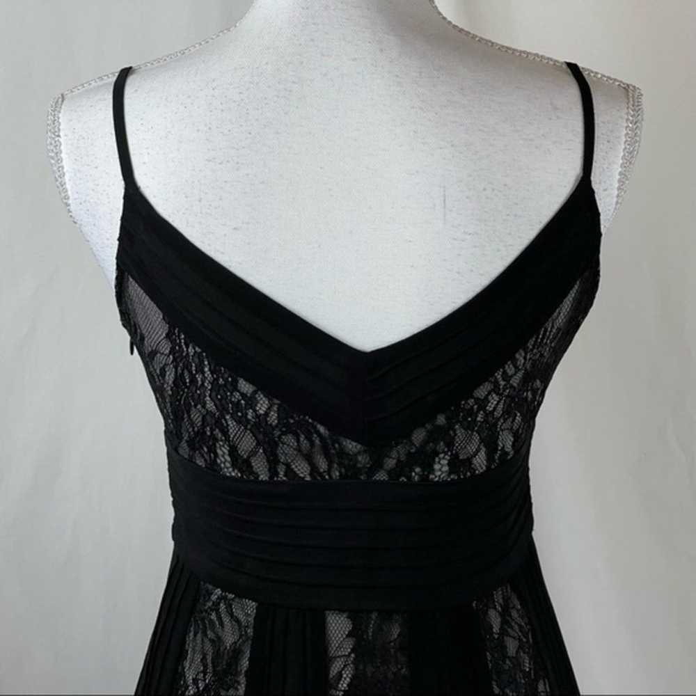 LOFT Sheer Black Lace Over Purplish Gray Satin Pa… - image 7