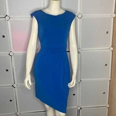 Ann Taylor Blue Cap Sleeve Dress Size Small