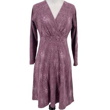 Patagonia Metairie Light Violet Wrap Dress Size S… - image 1