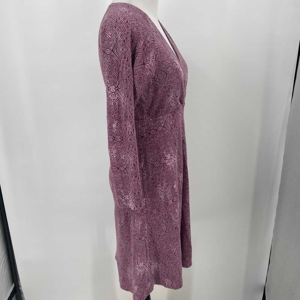 Patagonia Metairie Light Violet Wrap Dress Size S… - image 5