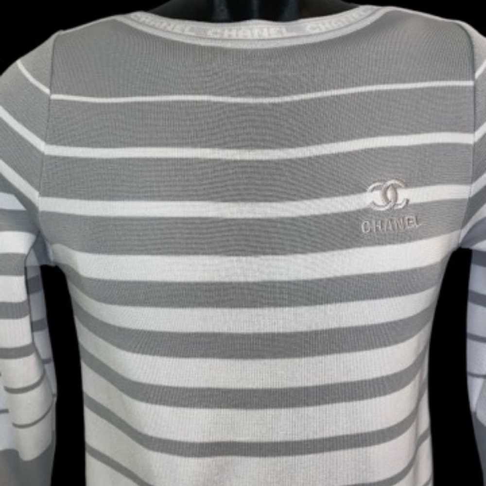 Chanel Boutique Women's Small Striped Long Sleeve… - image 2