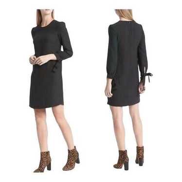 Banana Republic Women’s Black Tie Sleeves Shift Dr