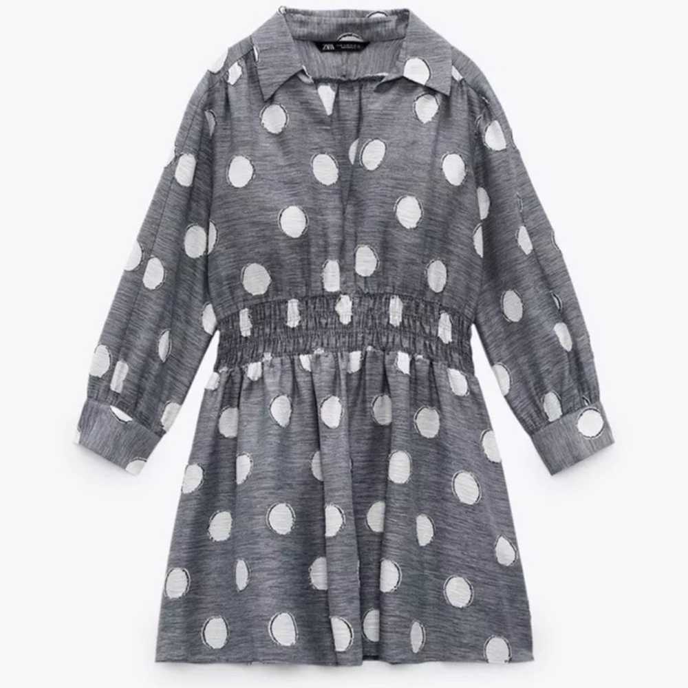 Zara Bloggers Favorite Women's Frayed Polka Dot S… - image 4