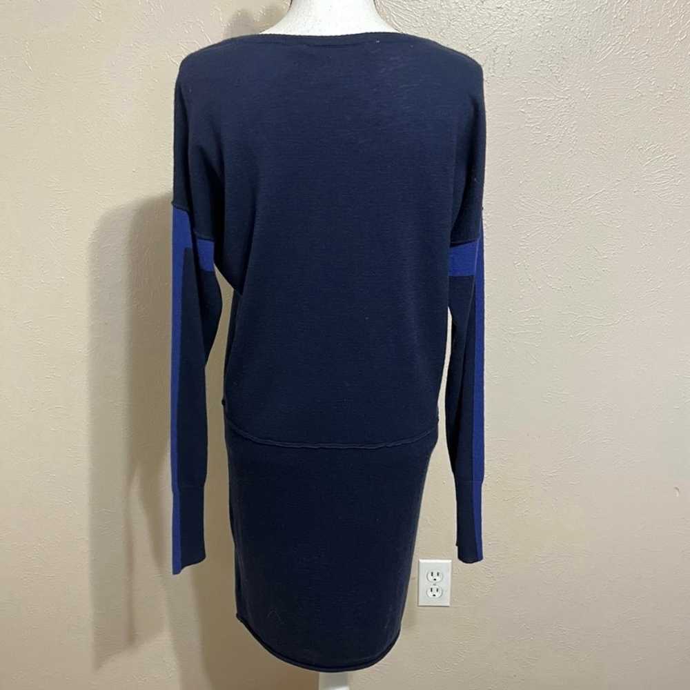 Athleta Azalia Blue Wool Colorblock Long Sleeve S… - image 3