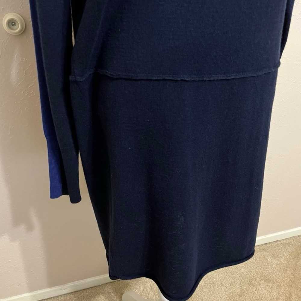 Athleta Azalia Blue Wool Colorblock Long Sleeve S… - image 6