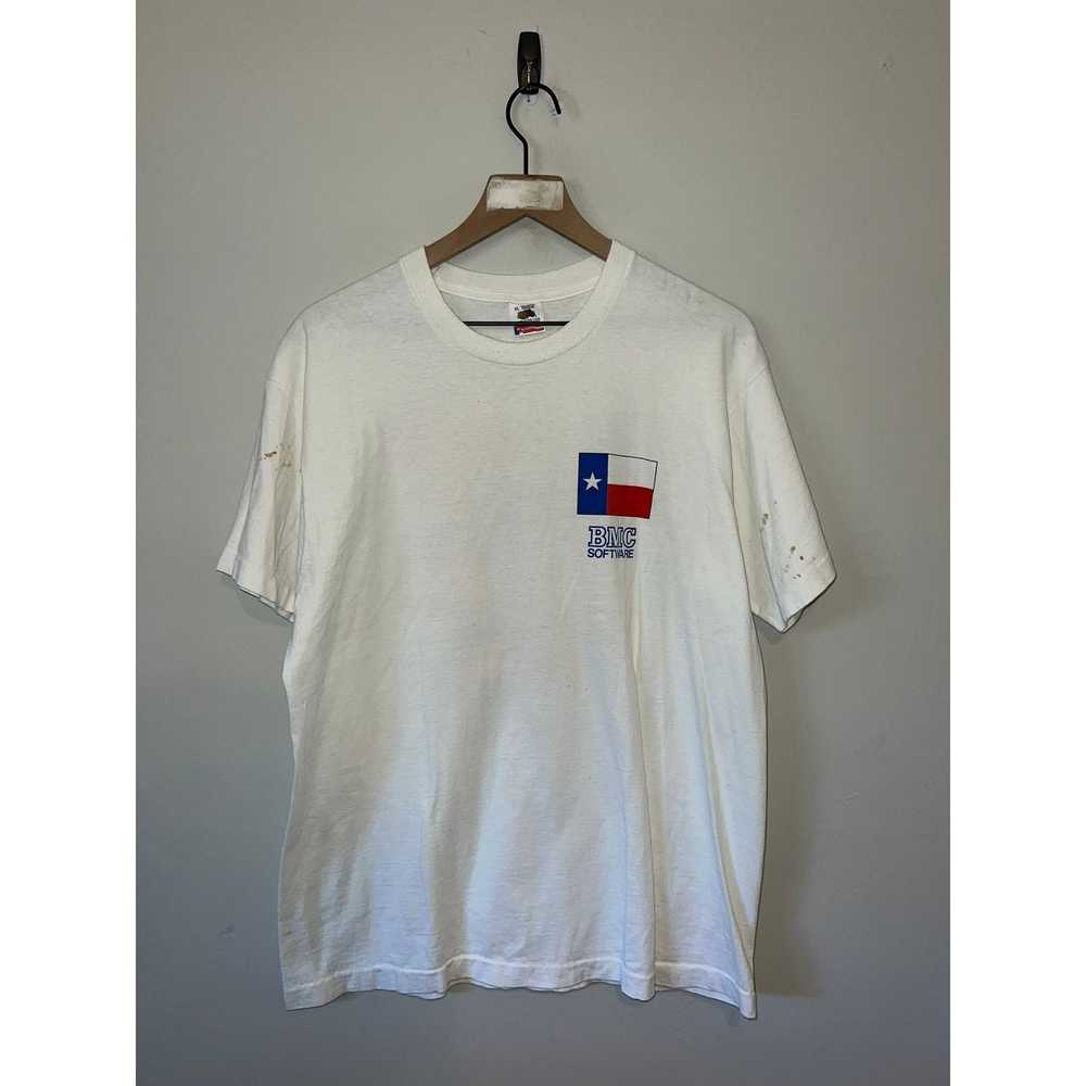 Fruit Of The Loom 90s BMC Software Texas Flag Int… - image 2