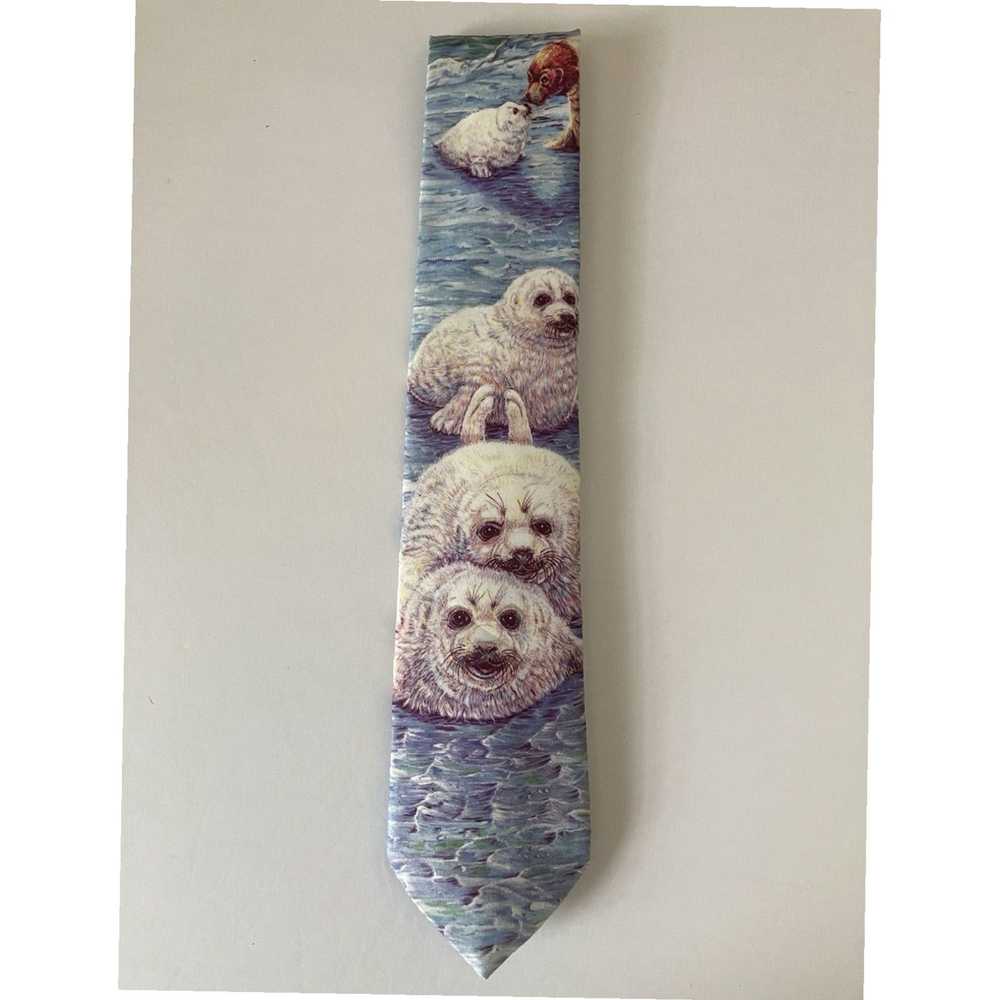 Vintage Ralph Marlin Exquisite Necktie Featuring … - image 1