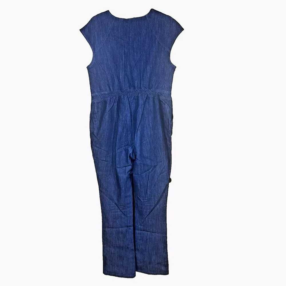 Ashley Stewart Denim Jumpsuit Y2K 2000 Embroidery… - image 2