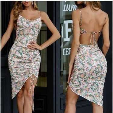 Floral Print Bodycon Dress